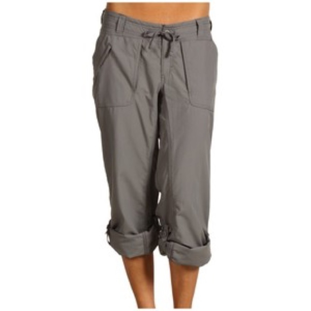 The North Face Gray nylon roll up pants Sz 10